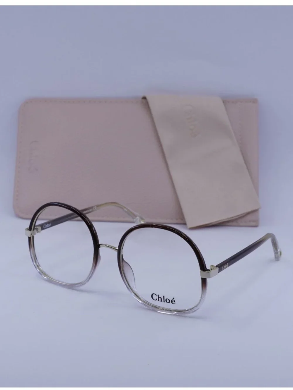 Chloe CH0032O 002 Round Eyeglasses 55mm - Brown Gradient